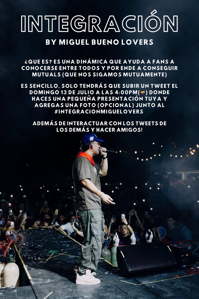 migueblovers's tweet image. #miguelovers !📣
Este domingo 13 de julio tendremos nuestra primera integración! 

Pueden usar info personal y fotos (con lo que se sientan cómodos), no olviden usar el #integracionmiguelovers

Repost para más difusión, sígannos y activen las notis para que no se la pierdan!👀🔔