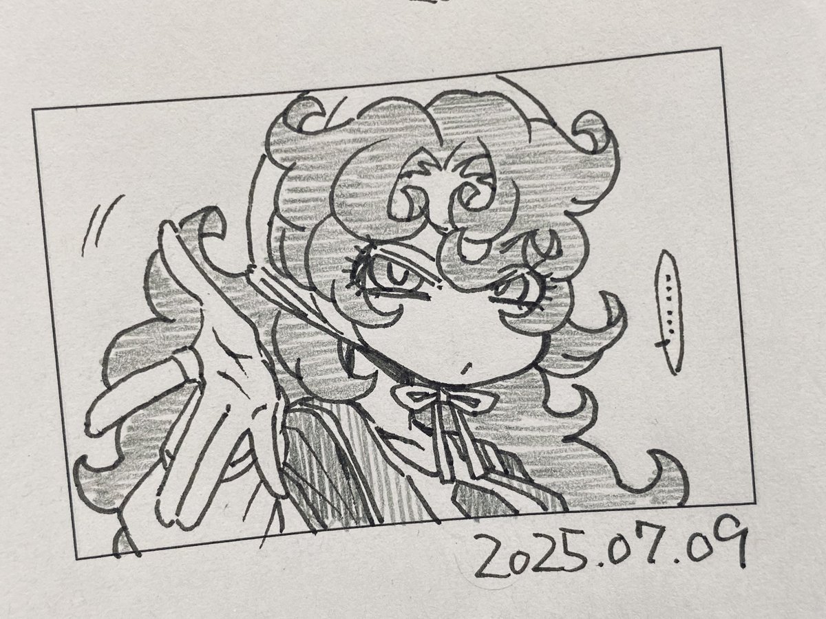 無言で急に手を差し出すマリベルさん 