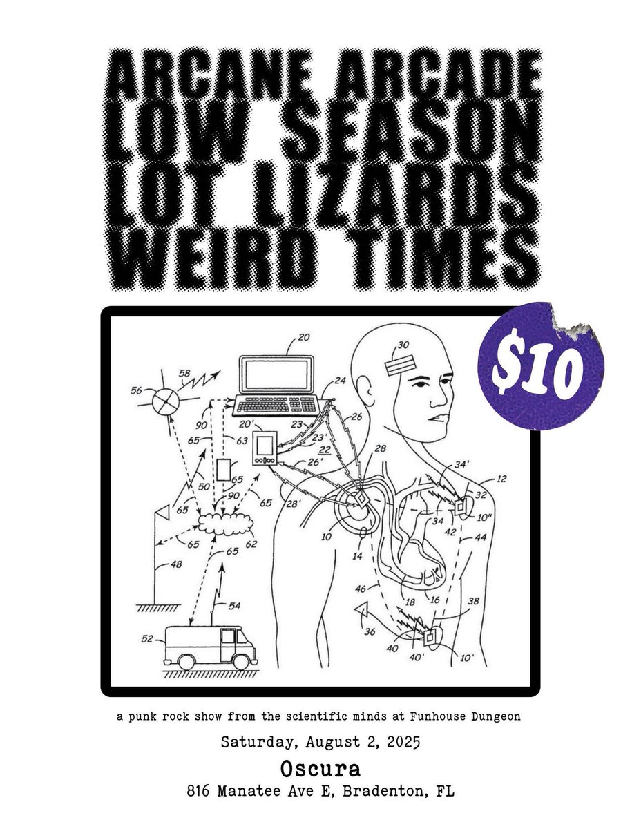 Next show, at Oscura in Bradenton, August 2nd. facebook.com/events/s/arcan…