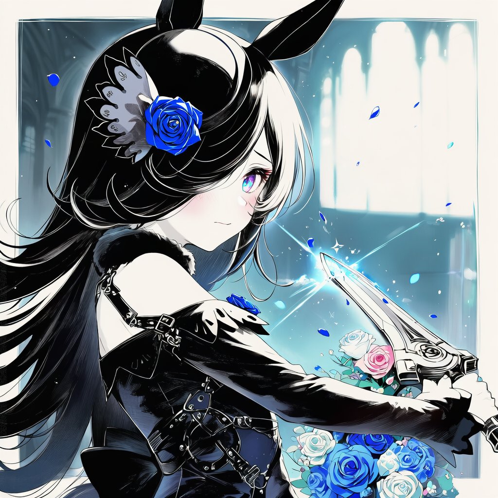 AI Umamusume illustration  

Good  morning！( * ֦ơωơ֦) 
海外でウマ娘が遊ばれ始めたと聞いて、
自分の推しのライスシャワーを生成！ 
剣を持っているので、RPG世界でも活躍できそう。

#NovelAI #umamusume #Riceshower 
@NovelAIOfficial