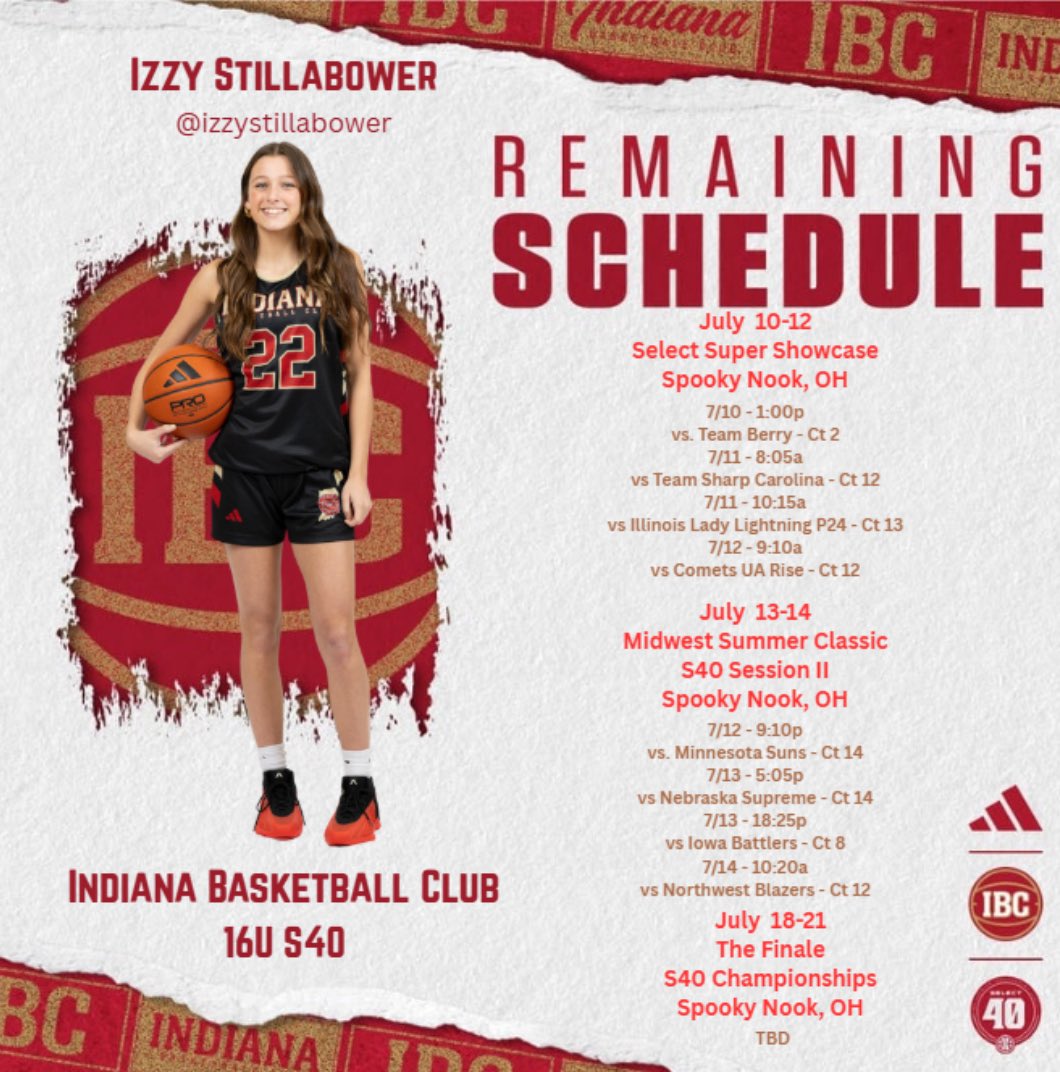 Izzy Stillabower (@izzystillabower) on Twitter photo excited to get back on the court with this group! <a href="/IBCWBB/">Indiana Basketball Club</a> <a href="/IBC16US40/">Indiana Basketball Club 16U S40</a> excited to get back on the court with this group! <a href="/IBCWBB/">Indiana Basketball Club</a> <a href="/IBC16US40/">Indiana Basketball Club 16U S40</a>