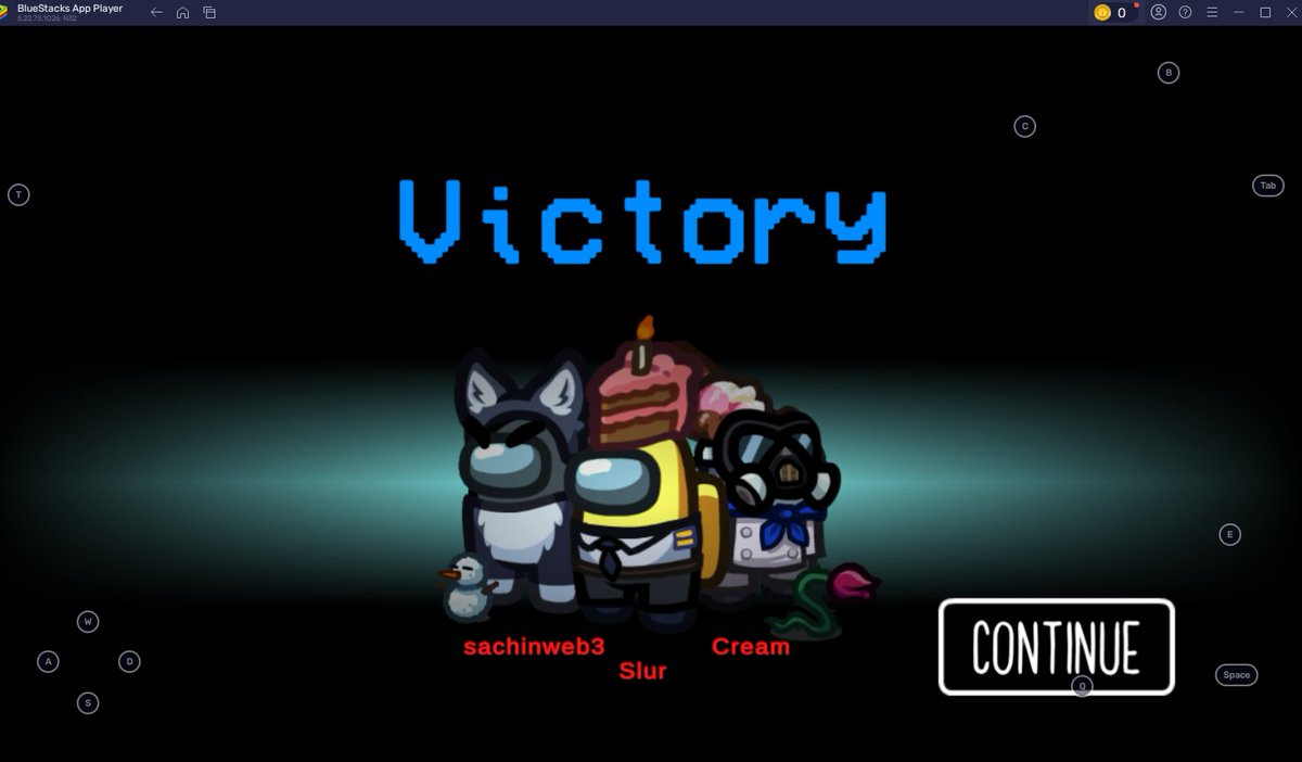 1v9 among us player absolute goat