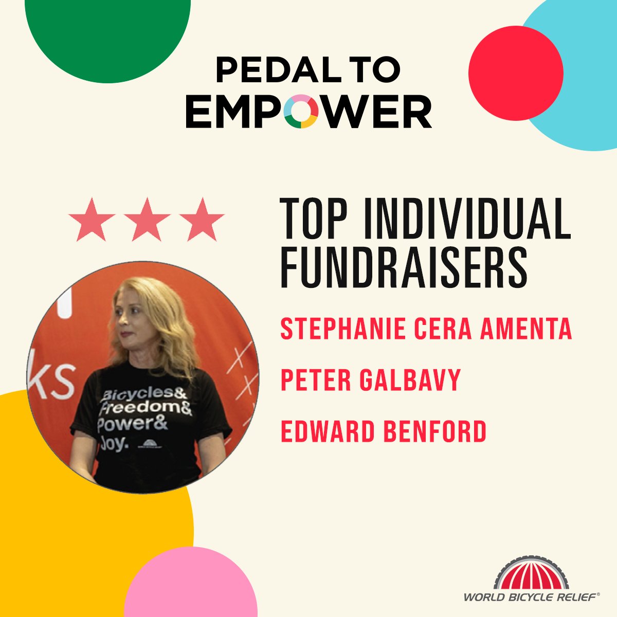 PowerOfBicycles's tweet image. Congratulations and a huge thank you to our 2025 #pedaltoempower top fundraising individuals, teams and organizations!
You, along with everyone who helped us exceed our fundraising goal, are making a world of difference through the #powerofbicycles!