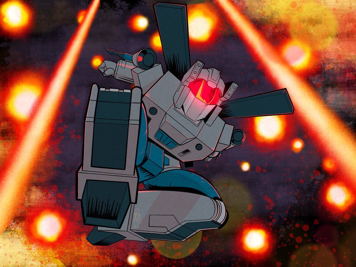Nerdicon_'s tweet image. There’s only one bot mad enough to leap through flak and laser fire. It’s Vortex! #Maccadam