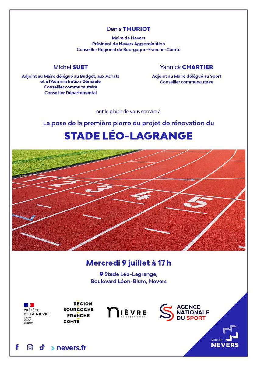 Athlètes, fans de sport et/ou de votre ville, rendez-vous au stade pour célébrer ensemble ce moment tant attendu ! 🏟️