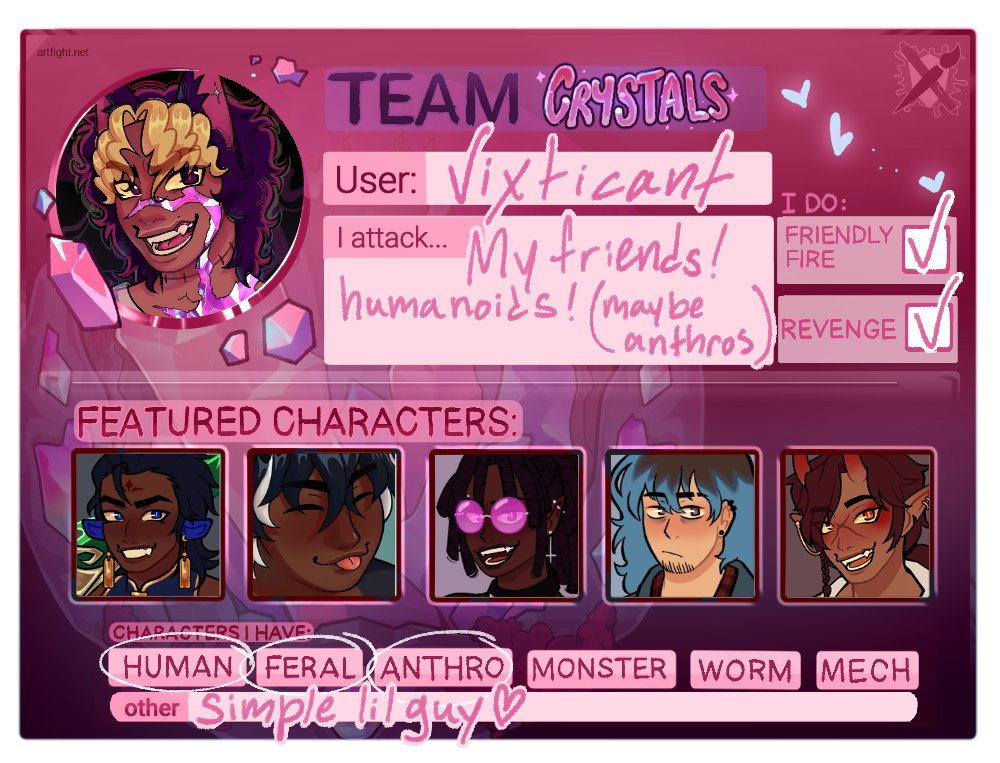 vixticant's tweet image. i keep forgetting to drop this XP

artfight.net/~Vixticant