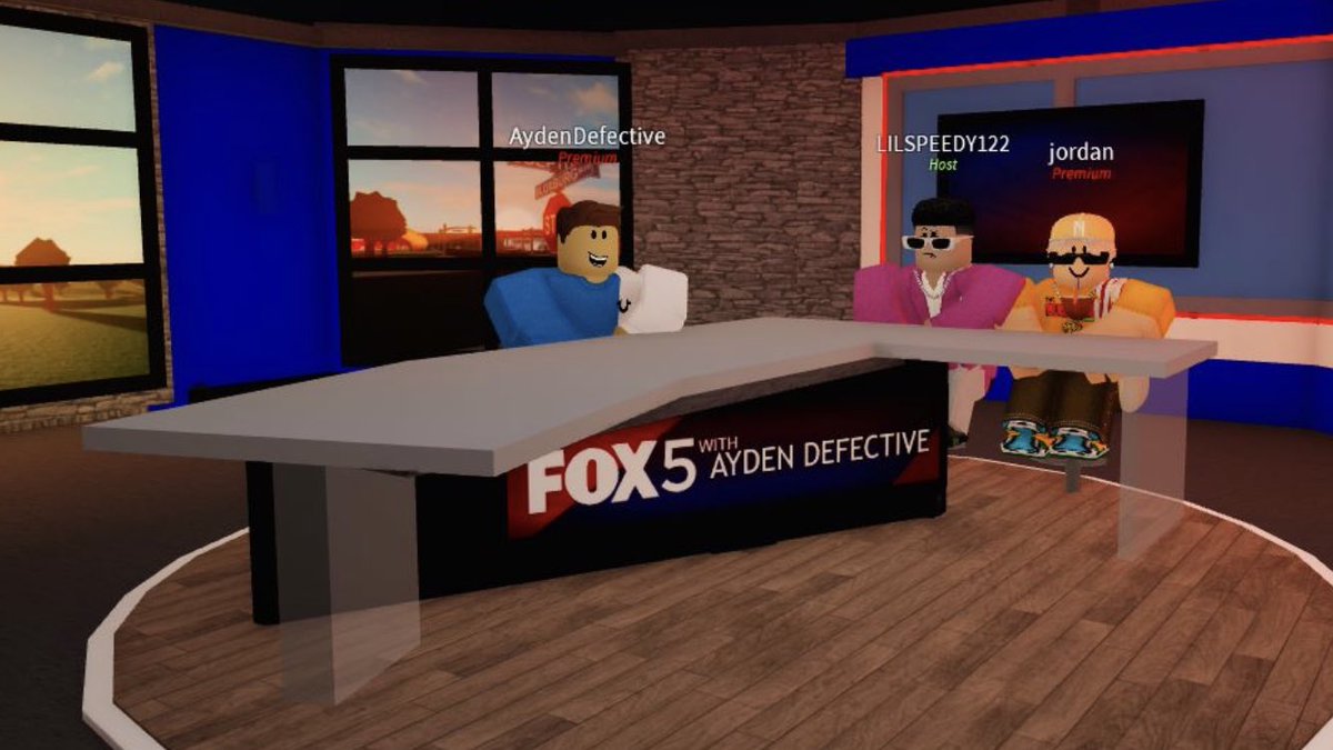 Remeber when I was supposed to host a live edition of FOX 5 News for Bloxburg Entertainment? lol, that would’ve been fun! Unfortunately the schedules never aligned and the project was scrapped. <a href="/FOX5BE/">FOX 5 with Defective Ayden</a> <a href="/FOX5BB/">FOX 5 News Bloxburg</a>