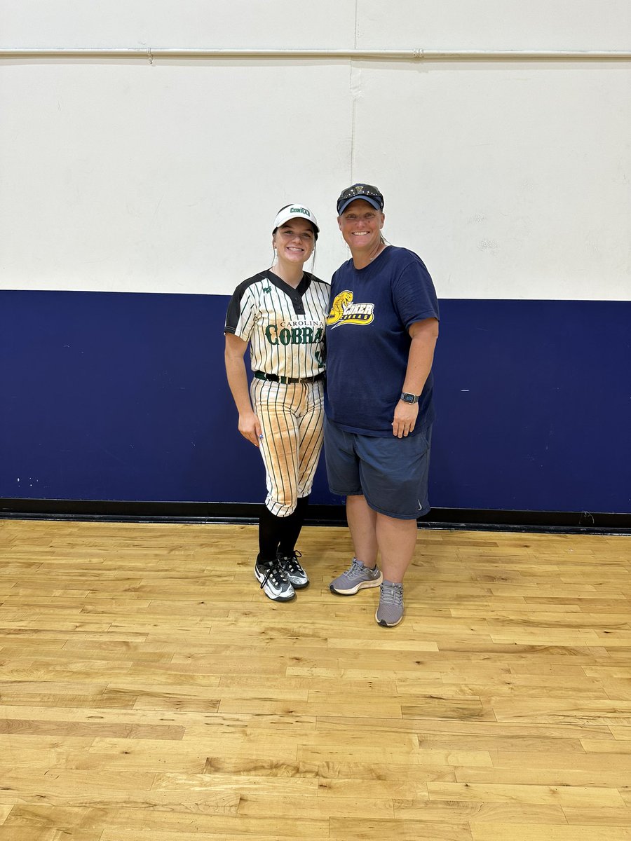 Chelsea Patton (@chelsea_p2027) on Twitter photo Had an amazing time <a href="/cokersball/">Coker Softball</a> , time sadly got cut short due to storms but still didn’t stop the good fielding work and the great feedback I got from coach Bennett
And her players. I’m glad I could finally get up there
<a href="/CCobrasMorton/">Carolina Cobras 18U</a>
<a href="/BrawleyCobras/">Carolina Cobras Brawley/Morton</a> Had an amazing time <a href="/cokersball/">Coker Softball</a> , time sadly got cut short due to storms but still didn’t stop the good fielding work and the great feedback I got from coach Bennett
And her players. I’m glad I could finally get up there
<a href="/CCobrasMorton/">Carolina Cobras 18U</a>
<a href="/BrawleyCobras/">Carolina Cobras Brawley/Morton</a>