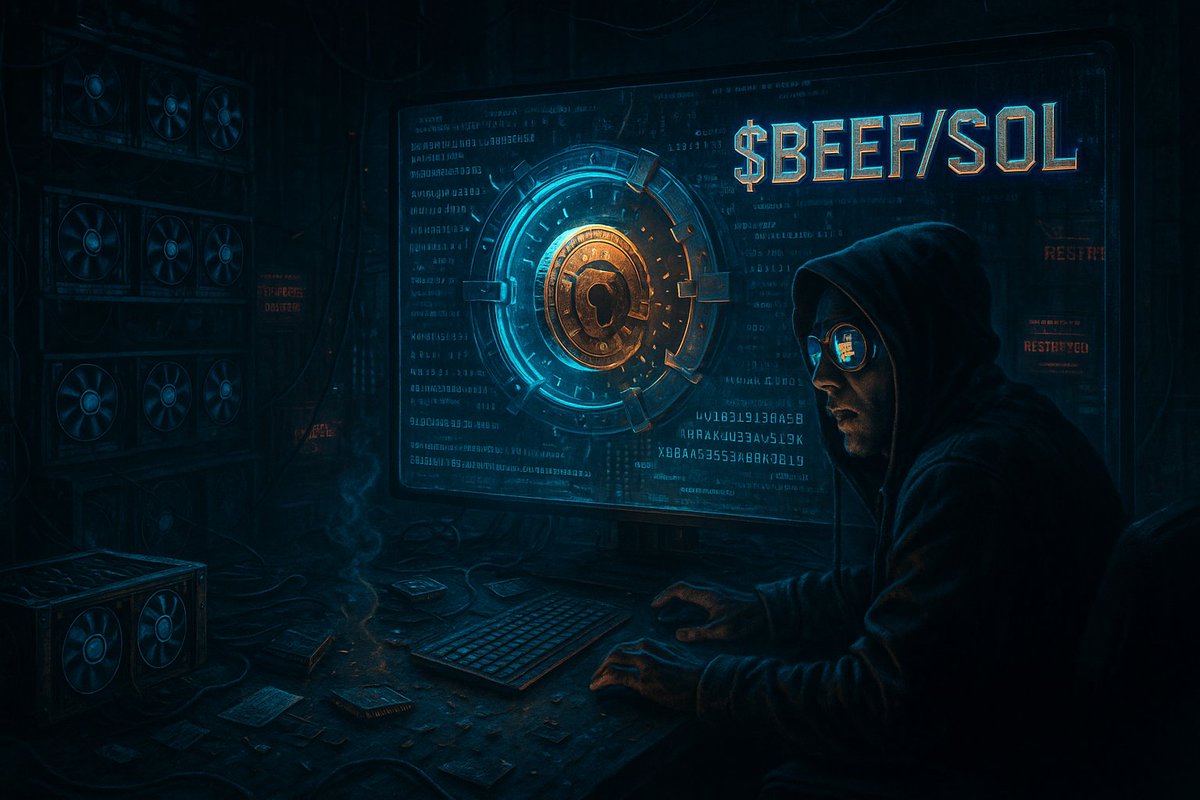 BEEEFCOIN's tweet photo. It was whispered in private Discords.
Hidden in whale wallets.
Traded over encrypted chats.
$BEEF/SOL was never meant to hit the surface.
But now?
The leak is permanent.

#BEEFCOIN #Solana #Crypto #MemeCoin #BEEF #BTCUSD #Bitcoin https://t.co/UBM5OHANfQ