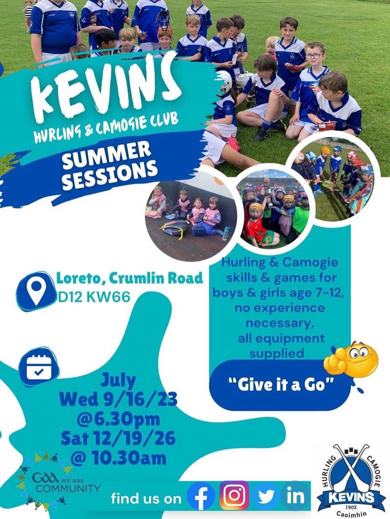 New players welcome #SummerHurling