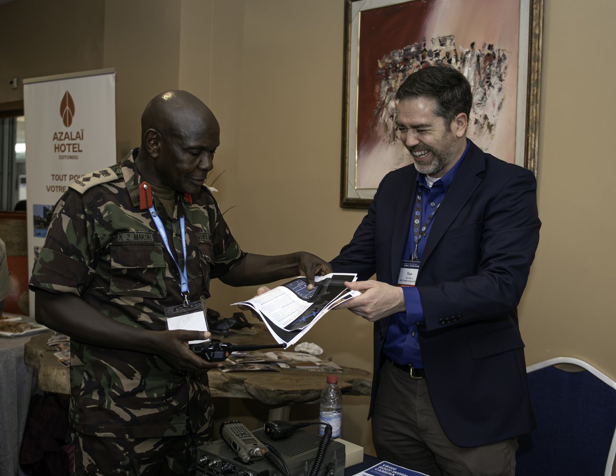 USAfricaCommand's tweet image. A key pillar of #AE2025 is the Tech Expo—where participants connect with industry leaders on the latest in cybersecurity, digital comms, & other command & control systems. Africa Endeavor, AFRICOM’s premier #CyberSecurity forum, is underway this week in #Benin.
@USEmbassyBenin