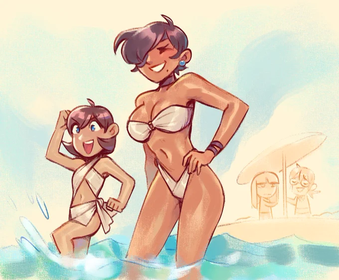 beach day doodle