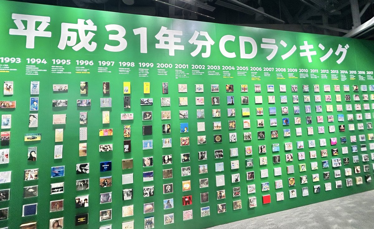 MrsꓸGREENAPPLE の10周年記念で渋谷TSUTAYAで開催されている『CD聴こうよ』展、平成31年分CDランキングがあり、#SMAP  『#世界に一つだけの花』をすぐに探した。2003年にちゃんとあった！🥹✨もちろんあると思ってはいたけど、見つけてすっっっごーく嬉しかった😭 なん  ...