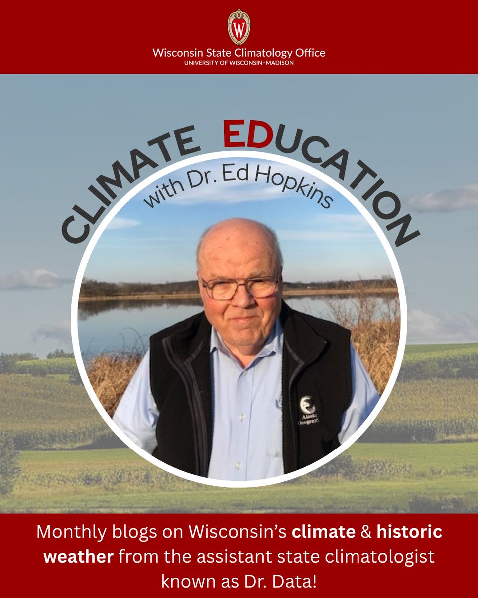 WI_ClimateSCO's tweet image. Calling all weather and history nerds! 🗣️

Dive into the weather encyclopedia that is Dr. Ed Hopkins&apos; brain in his new Climate Ed-ucation blogs. He&apos;ll answer questions you didn&apos;t even know you had!

You can find his blogs on our website #wiwx
