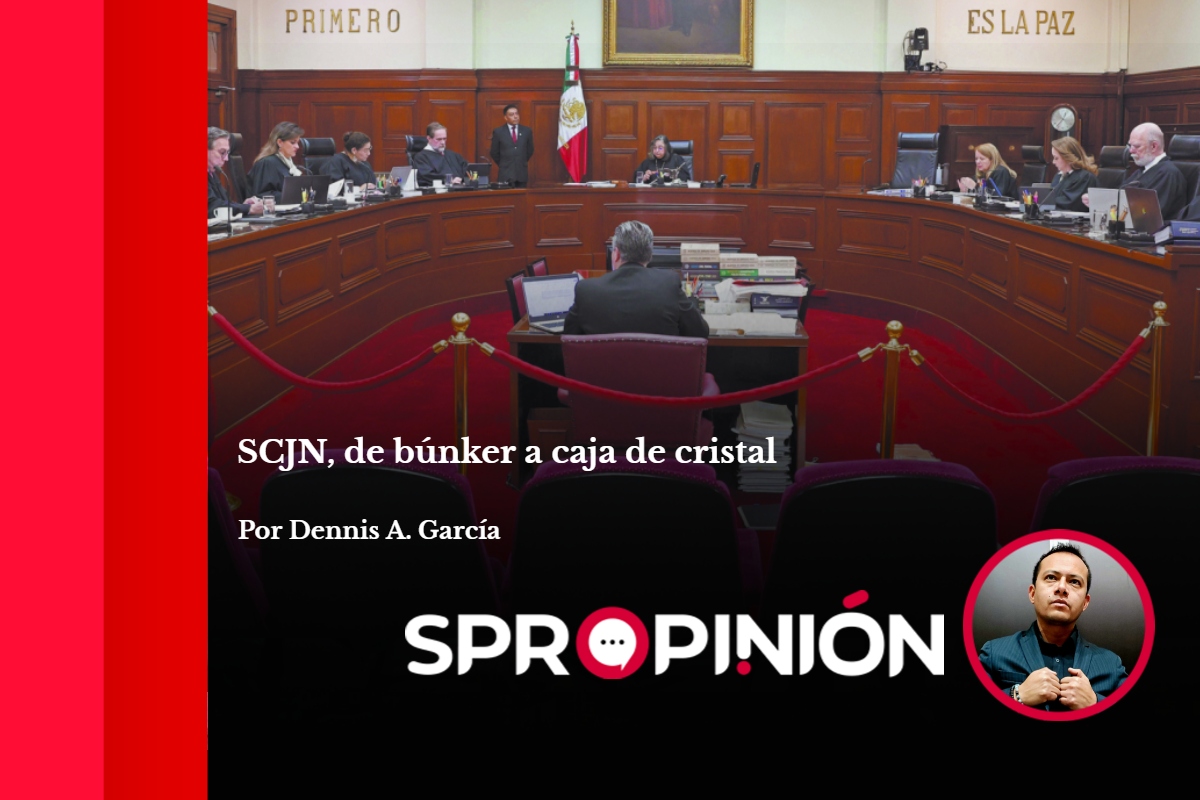 SPR Informa (@sprinforma) on Twitter photo #SPROpinión
A partir del 1° de septiembre, la <a href="/SCJN/">Suprema Corte</a> tendrá nueva integración tras la reforma judicial: nueve ministros elegidos por voto popular buscarán hacerla más transparente, cercana y libre de influencias.
“SCJN, de búnker a caja de cristal” por <a href="/Dennisalberto_g/">Dennis A. García</a>. #SPROpinión
A partir del 1° de septiembre, la <a href="/SCJN/">Suprema Corte</a> tendrá nueva integración tras la reforma judicial: nueve ministros elegidos por voto popular buscarán hacerla más transparente, cercana y libre de influencias.
“SCJN, de búnker a caja de cristal” por <a href="/Dennisalberto_g/">Dennis A. García</a>.