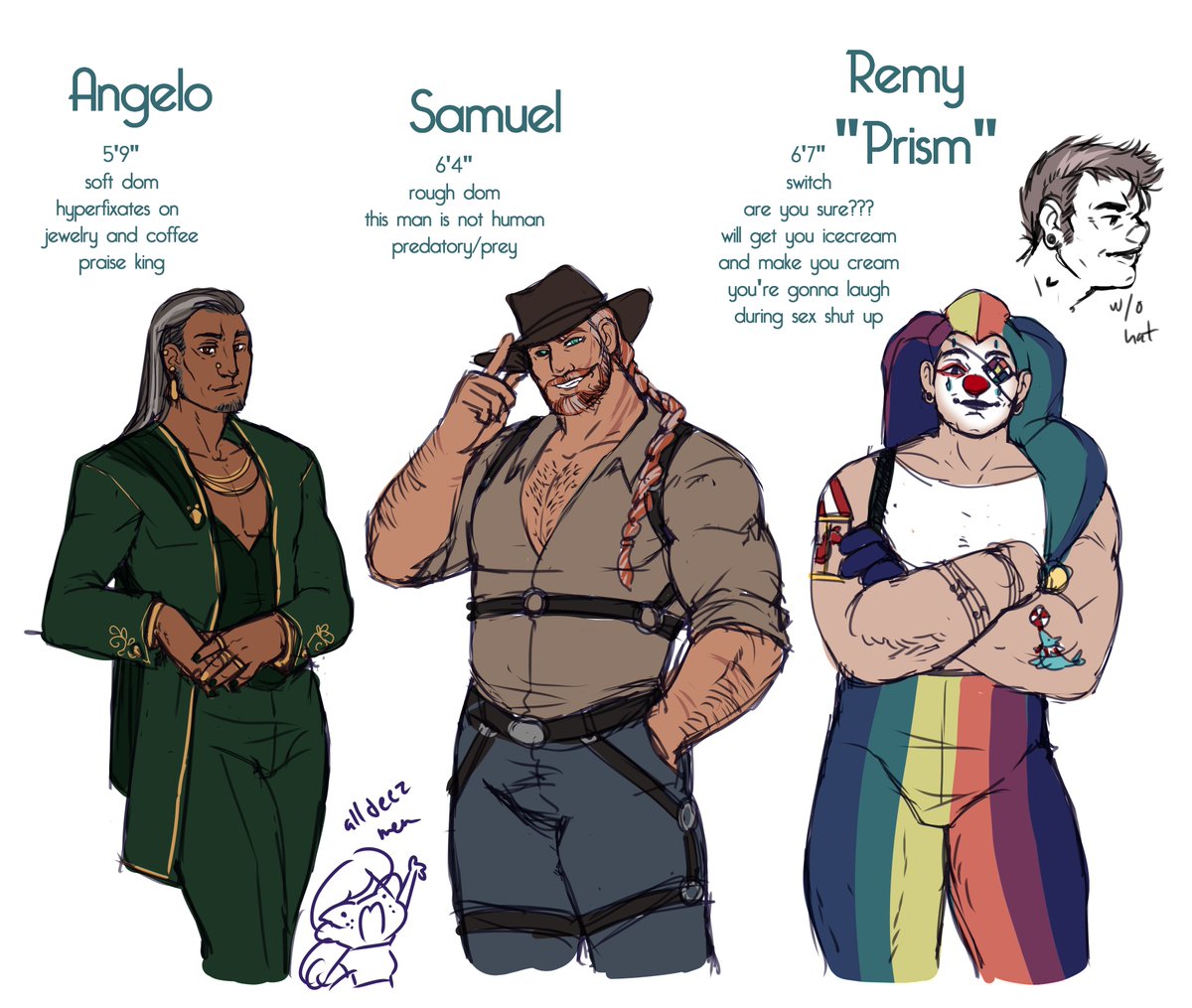 TheRileyOMalley's tweet photo. Some time ago I realized I lacked more older men
I ended up designing three jasdlfkjsd
#RileyArt #RileyOCs https://t.co/aunpiePzKm