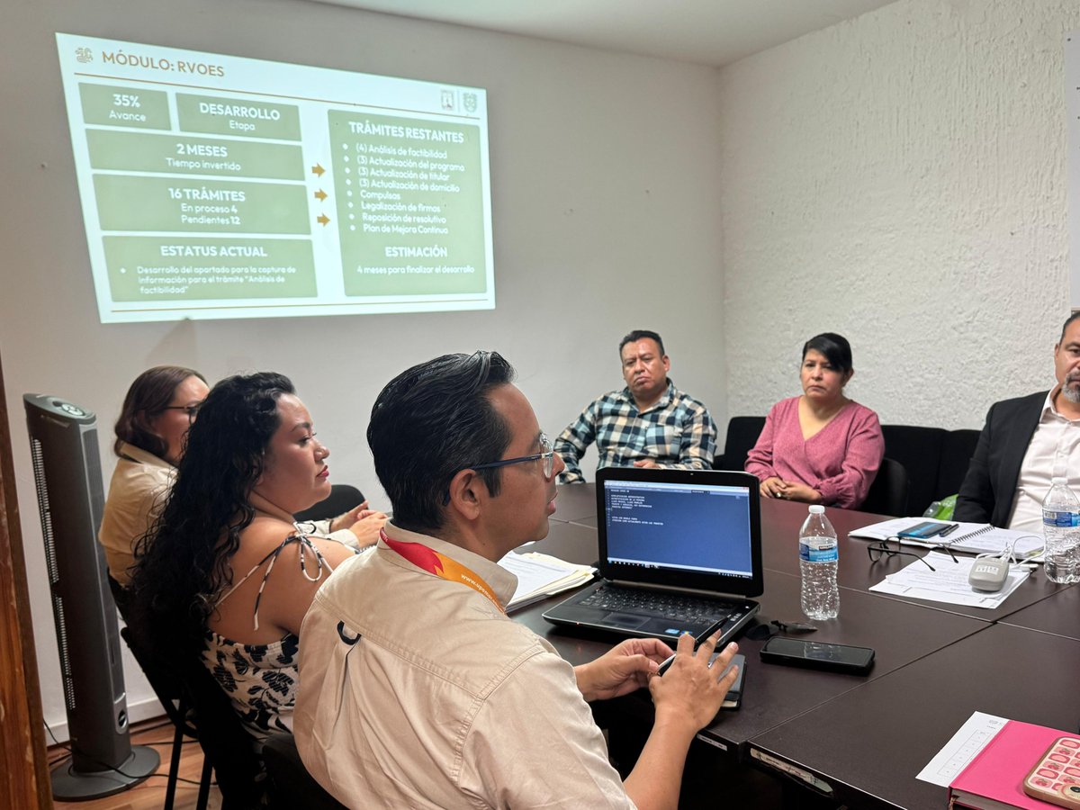 CEMERMor's tweet photo. Sostuvimos mesa de trabajo con la @ATD_Mor ,  la Secretaría de Educación  y CESPA para avanzar en la digitalización de trámites educativos. Buscamos facilitar el acceso y mejorar la atención a la ciudadanía.✅ https://t.co/ITCEjv5RSw