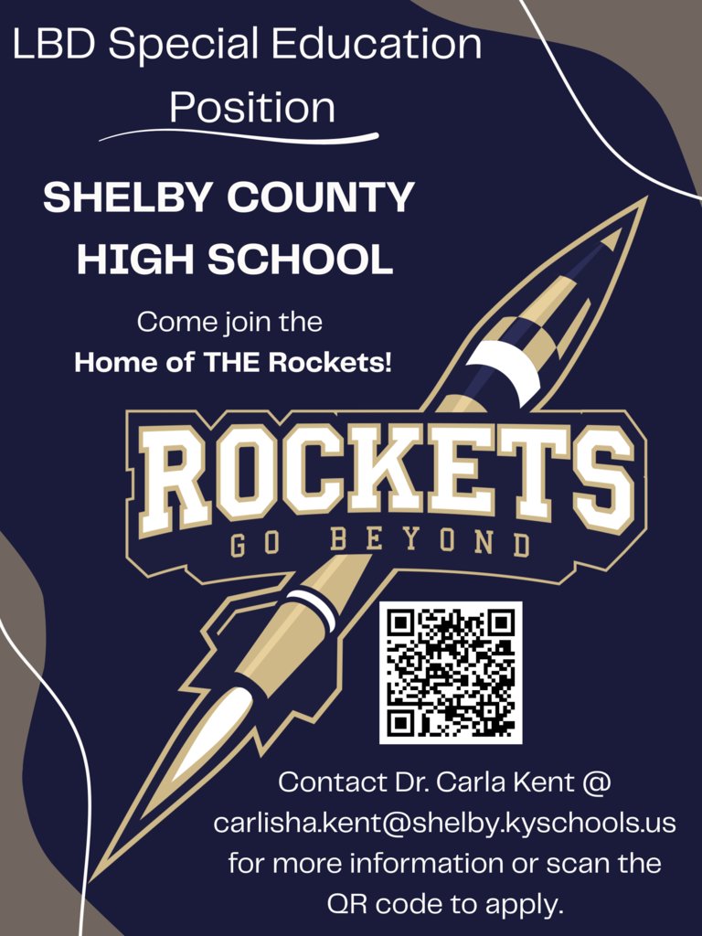 Join Shelby County High School as an LBD Special Education Teacher. Make an impact, support students, and help them thrive!

✅ KY Teacher Certification Required

📍 Apply now:  jobs.redroverk12.com/org/scpsky/ope…

#SCPSCareers #SpecialEducation #RocketsGoBeyond