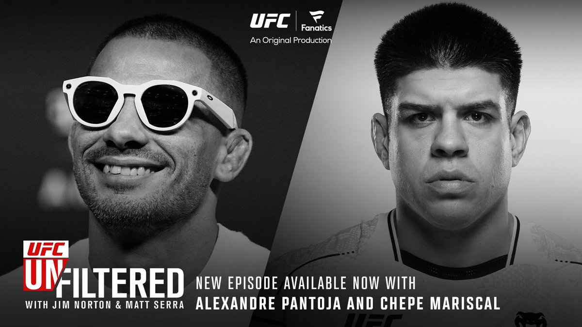UfcUnfiltered's tweet image. Jim and Matt celebrate 900 episodes of UFC Unfiltered with flyweight champion @Pantojamma who reflects on his growth at American Top Team.
Then featherweight Chepe Mariscal shares what might be next as he looks to extend his 5-0 UFC run.
🎧: apple.co/2HvJwtV