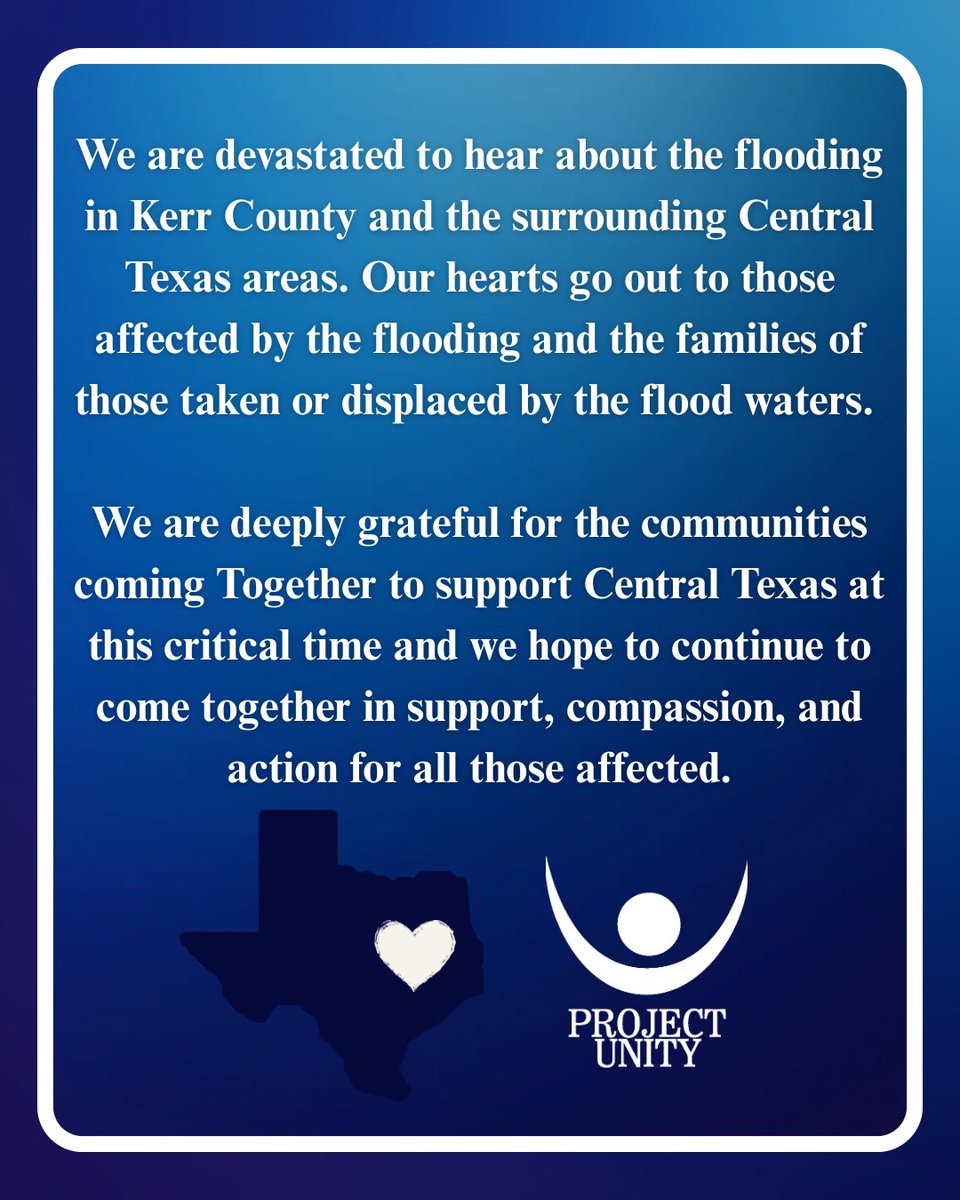 #TexasStrong #TexasFloodRelief #CommunitySupport #KerrvilleTexas #ProjectUnity