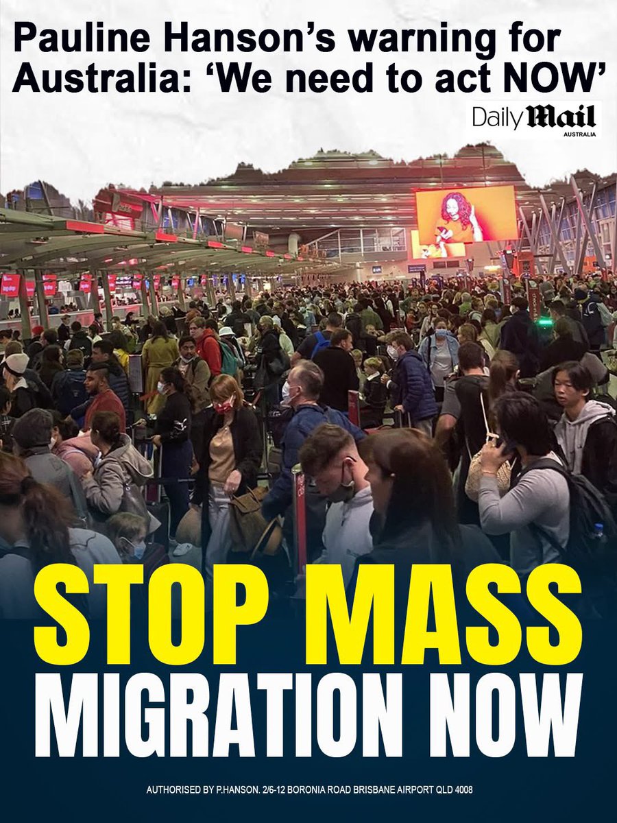 PaulineHansonOz's tweet image. Australians were promised a cut to immigration. What have we got under Anthony Albanese? A record surge.

Labor said they’d control the numbers, instead, they’ve left open the floodgates.

Now our hospitals are stretched, rents are skyrocketing, wages are flat, and everyday…