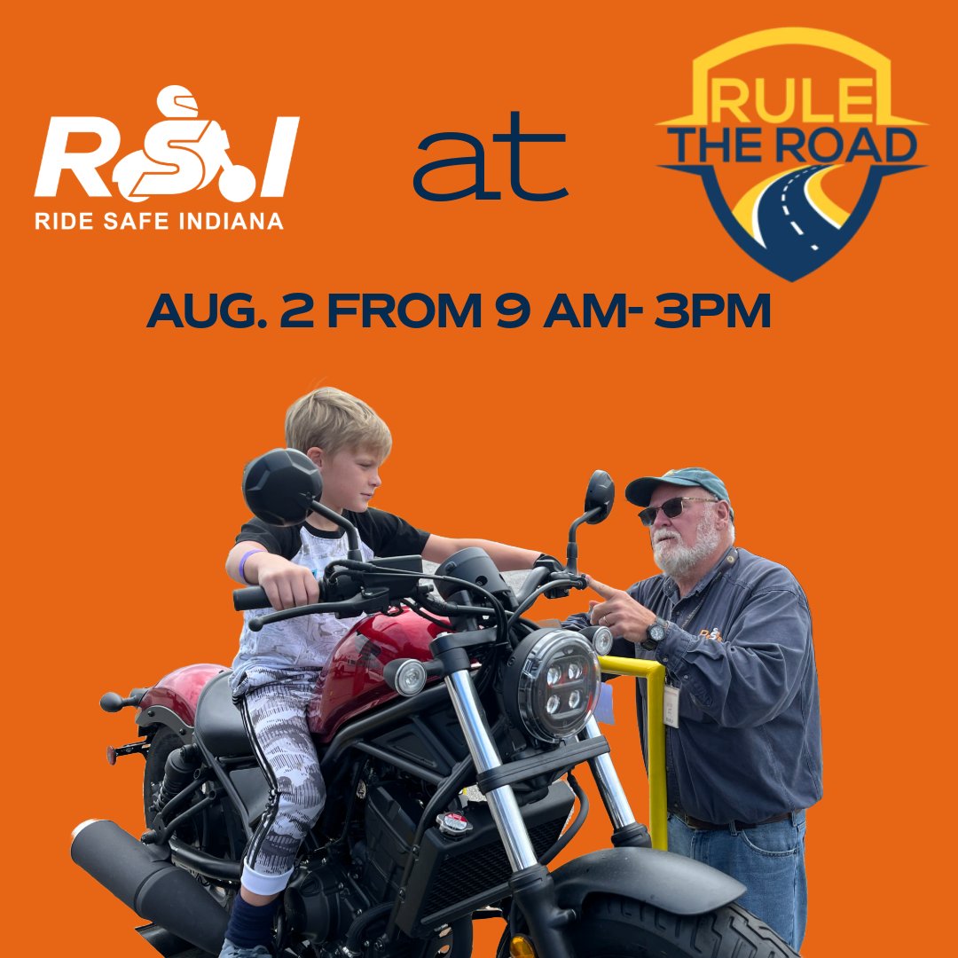Join us for family fun and safety at Rule the Road on August 2!  

#RideSafeIndiana #FamilyFun