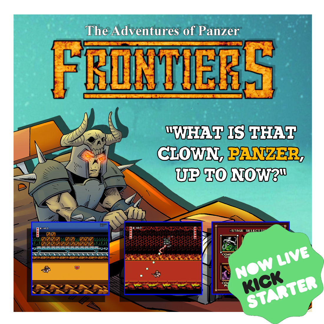 PixelCraft81's tweet image. The Adventures of Panzer: Frontiers is live on Kickstarter!
Play as the most gloriously egotistical 8-bit hero ever in explosive new levels built for real NES hardware.
Back it now—Panzer demands it. 💎
kickstarter.com/projects/panze…
#NESdev #RetroGaming #Kickstarter