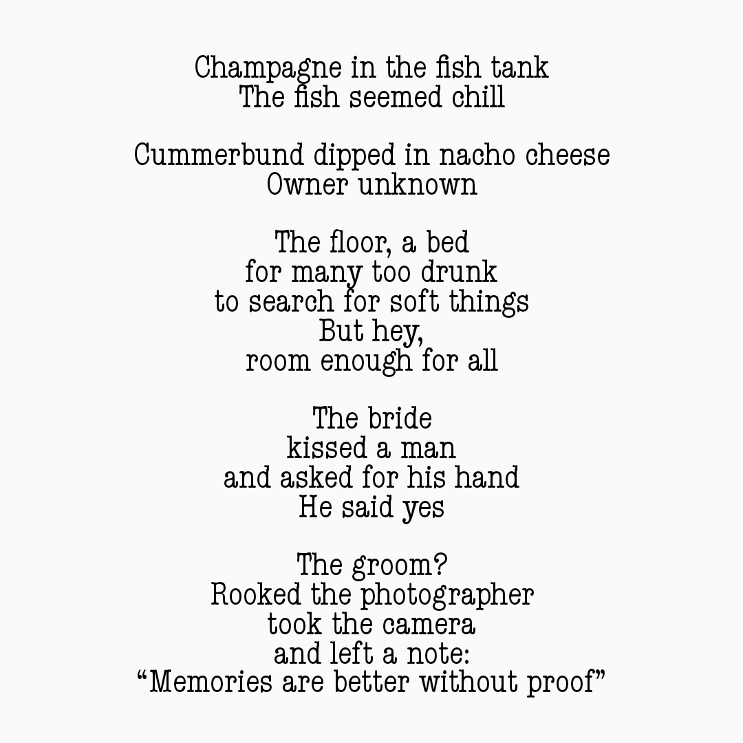 Hosting an afterparty... I just love the mornings after😎

#poem #vss365 #poetry