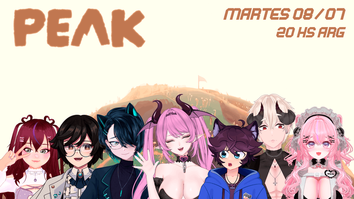 Vtubos Argentinos se van a la cordillera, male sal (?

Nos vemos esta noche junto a Mado, Yumi, Alva, Yachi, Kiki y Ziki para cruzarnos la cordillera (?