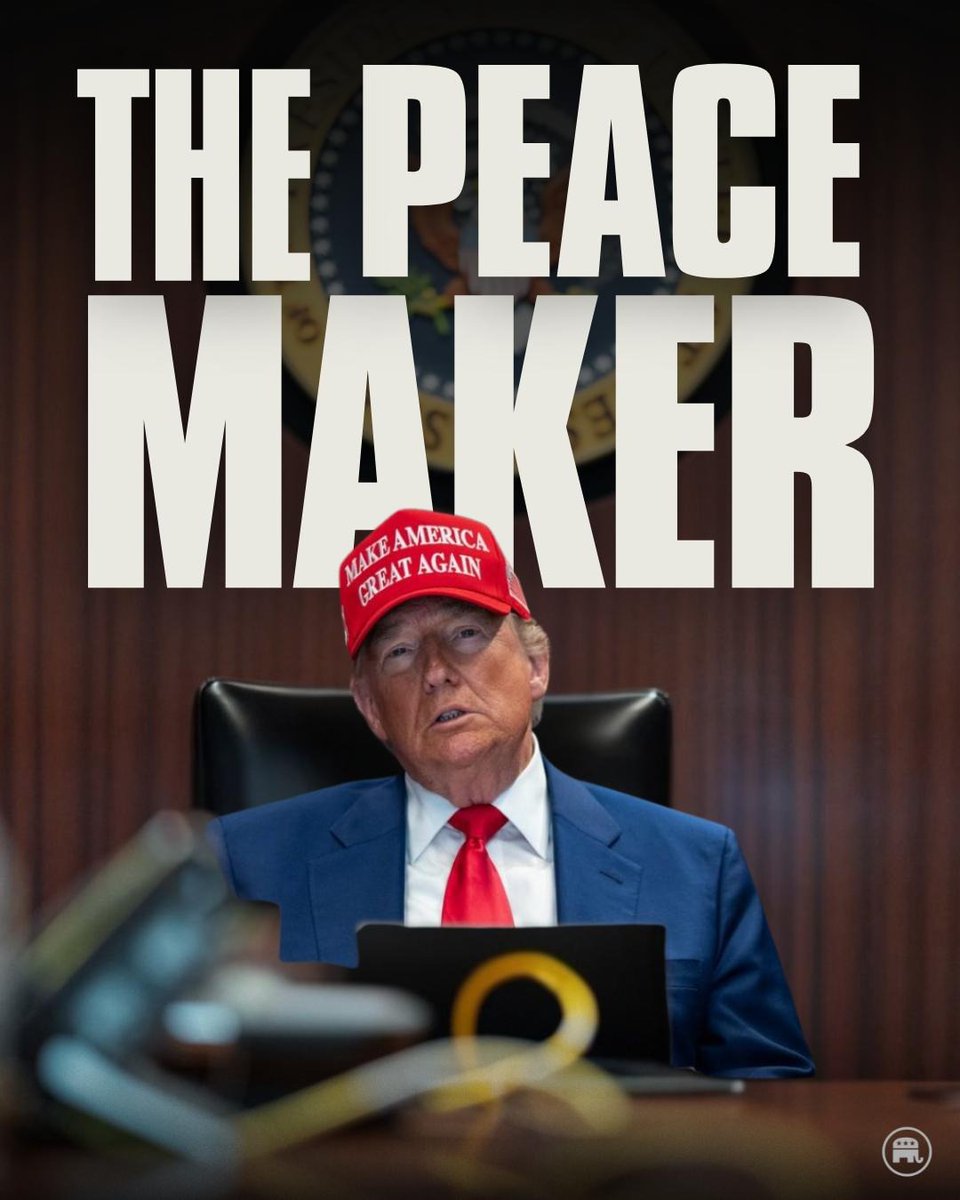 ICYMI: Israeli Prime Minister Netanyahu presented President Donald Trump with a letter nominating him for the Nobel Peace Prize.

No leader has done more to promote and deliver peace around the world than President Trump.