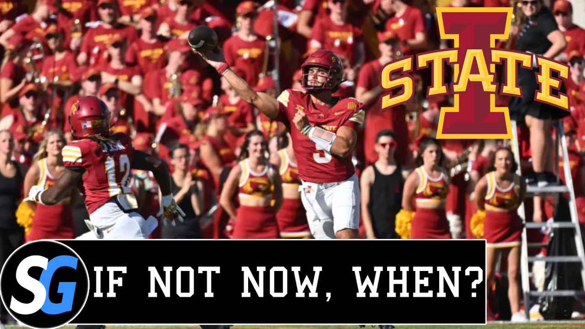 Saturday_Glory's tweet image. Iowa State has been close, but still hasn't won a conference championship under Matt Campbell. What are the reasonable expectations this year? @GarrettSearight tries to answer that question.
>>Watch here: youtu.be/1s8daNRbcZA