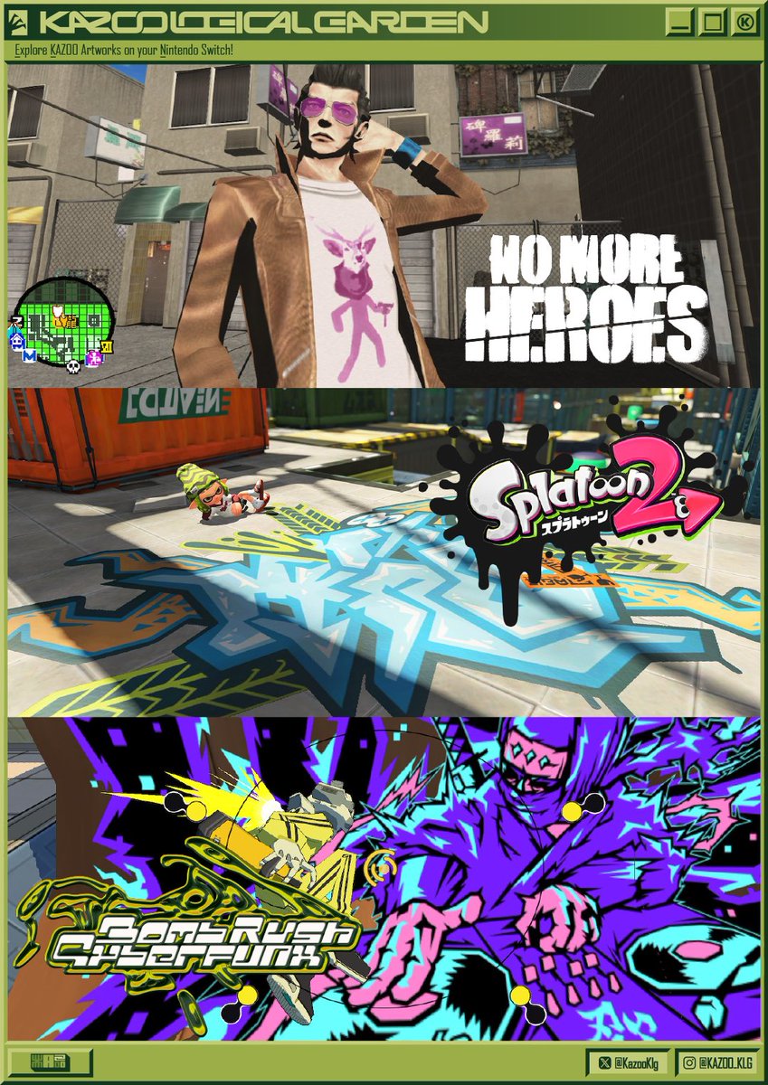 KazooKlg's tweet image. こんにちは #PortfolioDay 🥷⚡️
I'm a Graffiti Ninja!
Explore KAZOOⓀ artworks on your Nintendo Switch!
#PORTFOLIODAY2025 #graffitiart