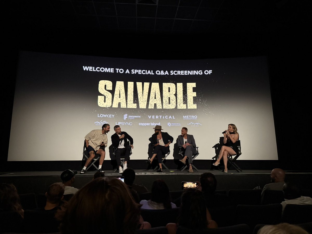 actingfug's tweet photo. I WENT TO THE UK PREMIERE OF SALVABLE TONIGHT!!

got to go with my best freind in the entire world hannah and morgan, the absolute legend that played young vince alongside me in the film

toby kebble couldn’t come sadly, but here’s me and morgan with vince himself shia labeouf x https://t.co/j8NZcbaQsB