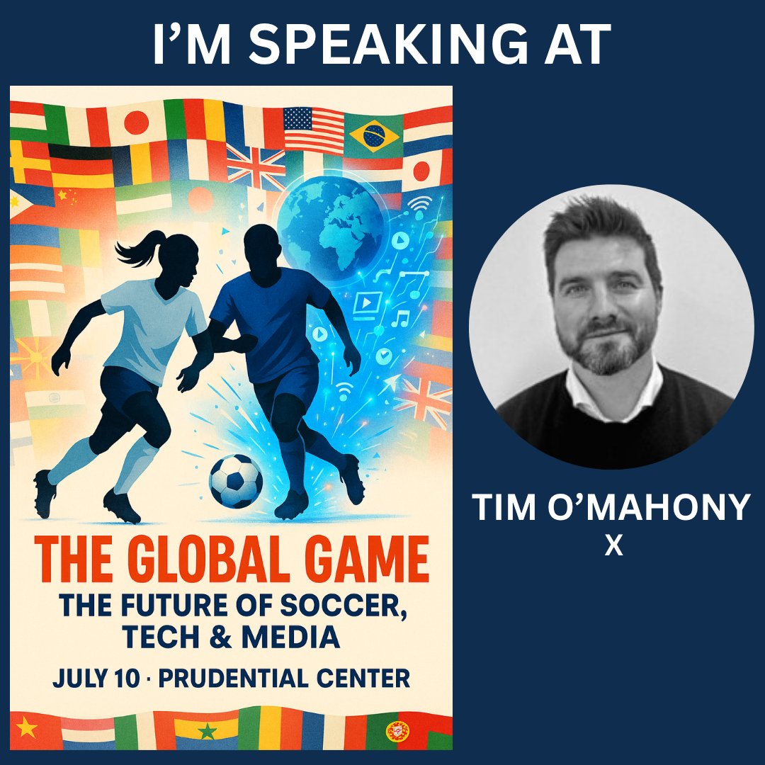 Excited to speak at The Global Game Summit on July 10 at Prudential Center, joining a dynamic panel to discuss how streaming and social media are reshaping how fans around the world connect with the beautiful game. 

At <a href="/XBusiness/">Business</a> , the world’s most powerful cultural signal, is