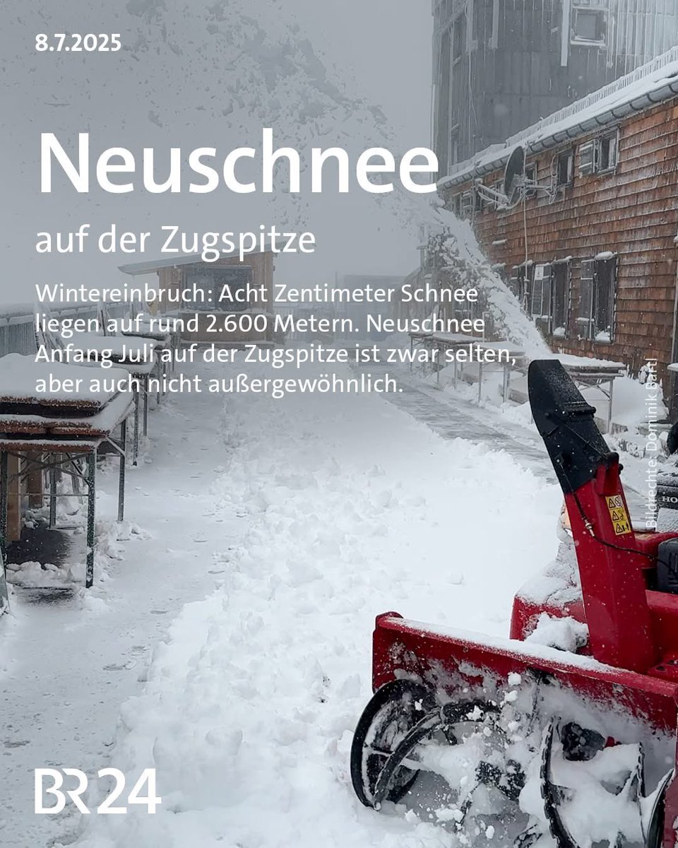 Der heißeste und trockenste Neuschnee seit Beginn der Aufzeichnungen.