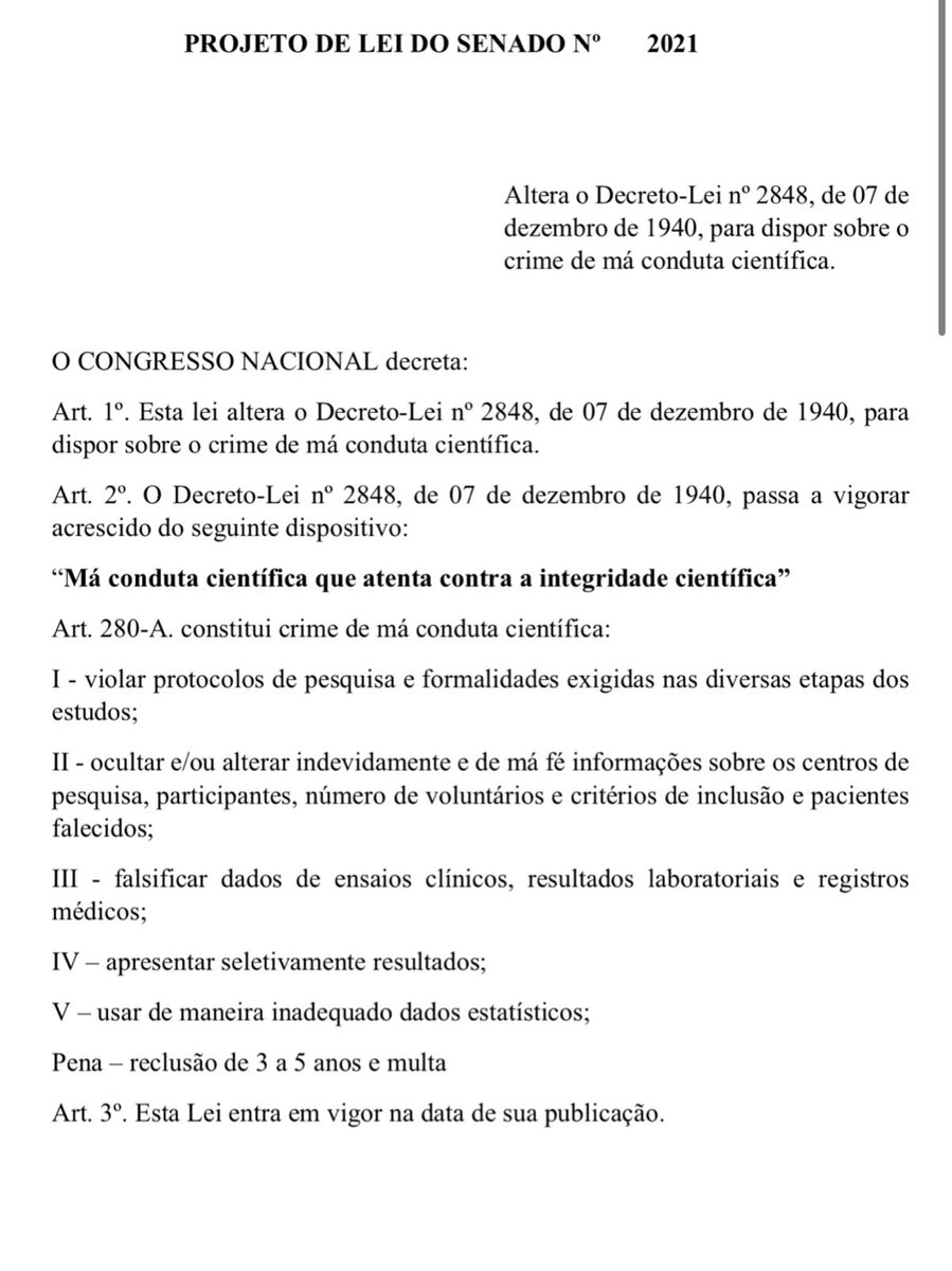 anpg's tweet photo. 🚨ATENÇÃO! CIÊNCIA SOB AMEAÇA! 

Está na pauta da sessão da Comissão de Ciência e Tecnologia do Senado de amanhã o PL 330/2022, que representa uma ameaça para a liberdade científica.

O projeto quer punir com reclusão de 3 a 5 anos a "má conduta científica", conceito mal formulado e aberto que visa constranger cientistas em suas atividades de pesquisa, principalmente em tempos que a extrema-direita busca impor dogmas negacionistas.

A ANPG manifesta seu repúdio à criminalização da ciência e insta os senadores a recusarem a não votarem um projeto de tais implicações sem o necessário debate em audiências públicas. 

FAZER CIÊNCIA NÃO É CRIME! NÃO AO PL 330/22!