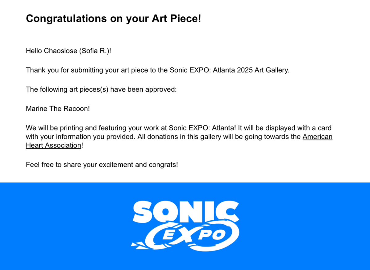 chaoslose's tweet image. Infinite thanks @SonicEXPOatl for accepting my art! (If anyone passes by and sees it, tag me or send it to my DM personally, I'd love to see it) &lt;3