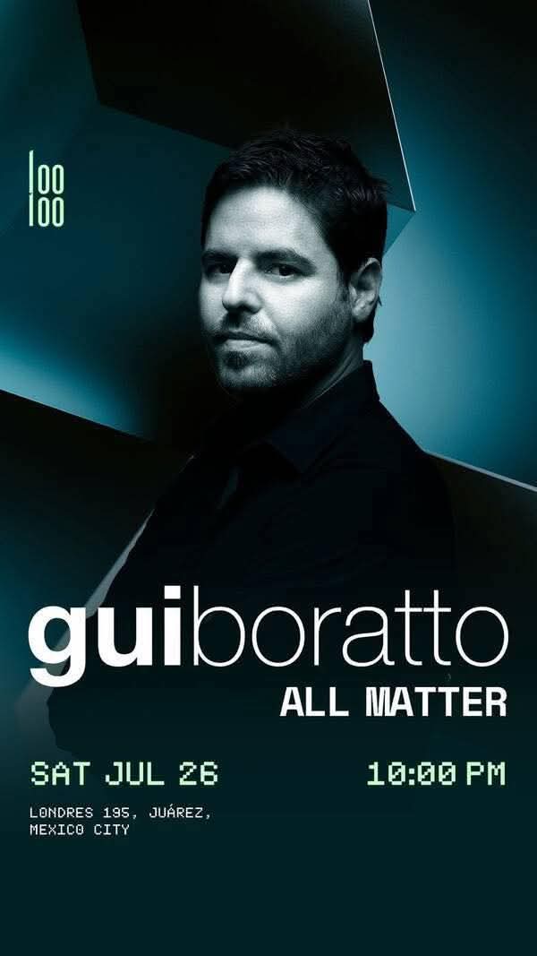 CEpuntoTV's tweet image. "GUI BORATTO"
En Loo Loo Club CDMX.
🗓️ Sábado 26 de julio,2025.
📍Looloo, Londres No.195, Col. Cuauhtémoc, CDMX.
🎟️ Boletos en: ticketfairy.com
A partir de las 22:00 hrs.
ID Muy Requerida+18 años.
@guiborattomusic @GuiBoratto #wearelooloo #EventodeMusicaElectronica