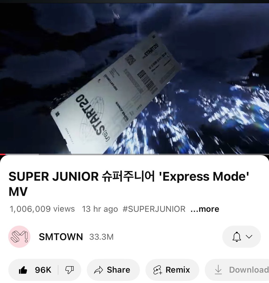 하루 (@ryeongguharu) on Twitter photo Super Junior Express Mode MV has reached 1 million views in 13 hours🎉
If we keep up this momentum ELF we can get 10M views in a week. Lets stay united and stream!✊🏻💪🏻🔥
#SJ_20TH_EXPRESSMODE
#ExpressMode
<a href="/SJofficia/">#القدس_ينتفض🇵🇸</a> Super Junior Express Mode MV has reached 1 million views in 13 hours🎉
If we keep up this momentum ELF we can get 10M views in a week. Lets stay united and stream!✊🏻💪🏻🔥
#SJ_20TH_EXPRESSMODE
#ExpressMode
<a href="/SJofficia/">#القدس_ينتفض🇵🇸</a>
