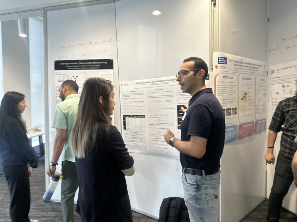 RezaSamavi's tweet photo. Another well-organized and successful ML Security and Privacy workshop. Active TAILab participation with posters on Uncertainty quantification (@thehdmx @Hirad_Daneshvar) and Certified robustness (@MrezaMaleki_95) . Thanx to @VectorInst @thegautamkamath @TMU_ecbe https://t.co/UE3kLsqjGt