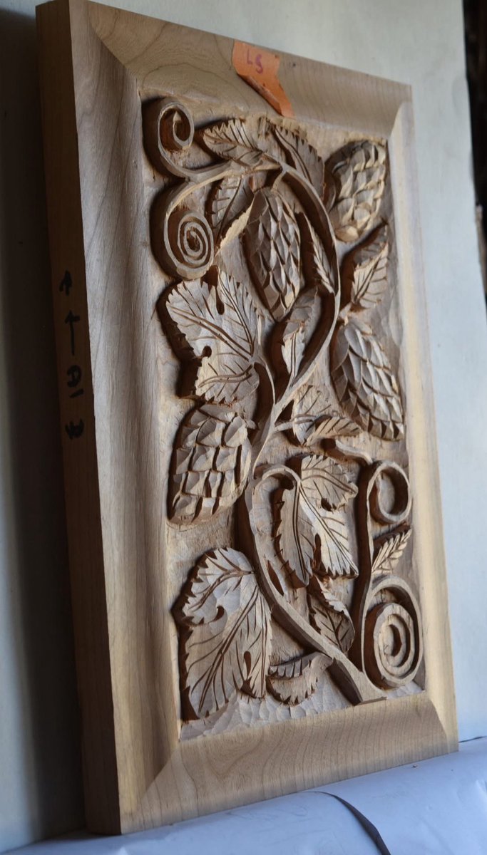wrwassociation's tweet image. Nice simple walnut relief. Three nice turned pieces not too sure of the woods used on the first two