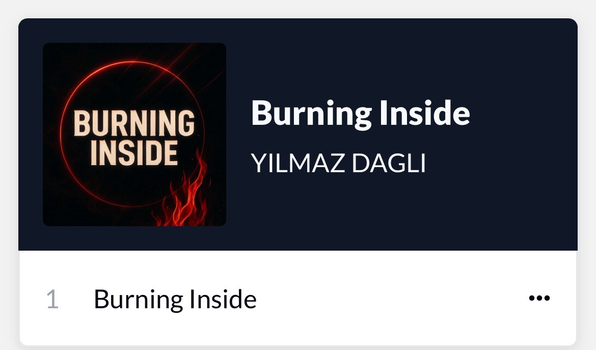 Yılmaz Dağlı (@ylmazda20754654) on Twitter photo “Burning Inside” OUT NOW!  youtu.be/35eHW2z8JeE?si… <a href="/YouTube/">YouTube</a> <a href="/DistroKid/">DistroKid</a> <a href="/SpotifyTurkiye/">Spotify Türkiye</a> “Burning Inside” OUT NOW!  youtu.be/35eHW2z8JeE?si… <a href="/YouTube/">YouTube</a> <a href="/DistroKid/">DistroKid</a> <a href="/SpotifyTurkiye/">Spotify Türkiye</a>
