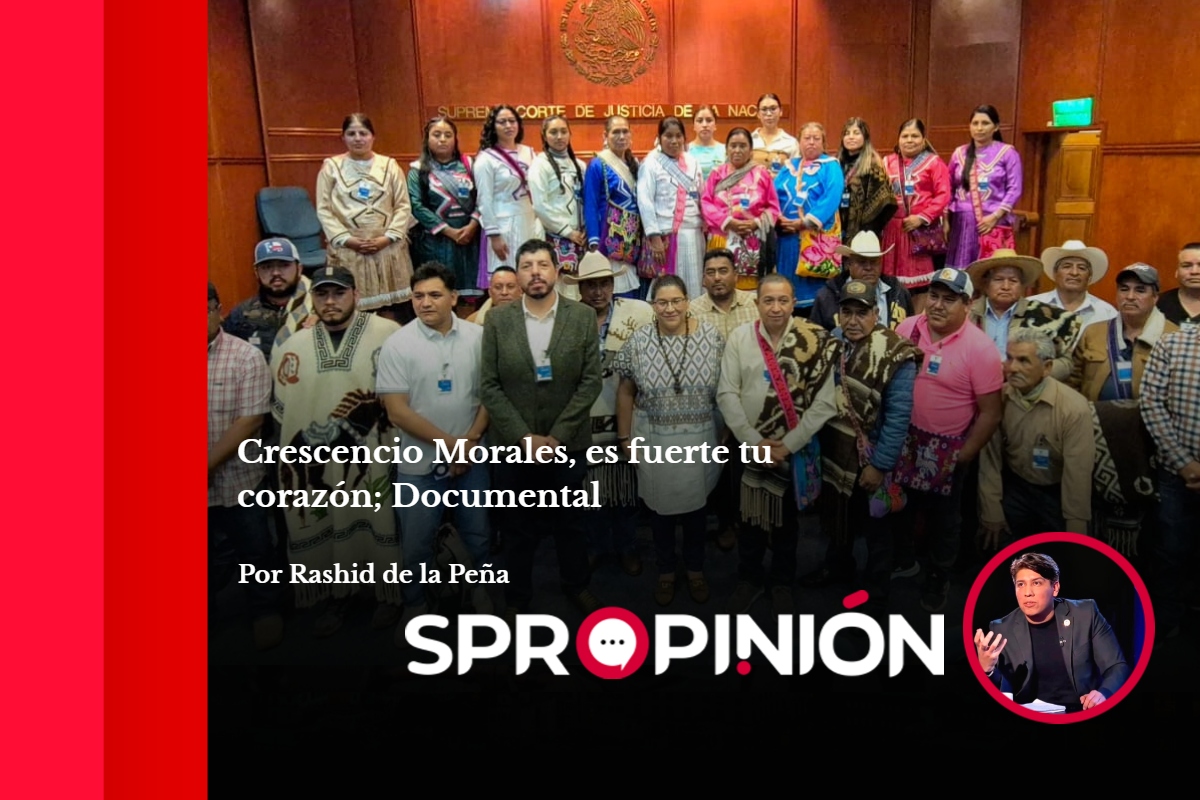 SPR Informa (@sprinforma) on Twitter photo #SPROpinión
La ministra <a href="/LeniaBatres/">Lenia Batres</a> presentó en la <a href="/SCJN/">Suprema Corte</a> un documental sobre Crescencio Morales, una comunidad mazahua con autogobierno que lucha por mantener su presupuesto directo.
“Crescencio Morales, es fuerte tu corazón; documental” por <a href="/rashidelap/">Rashid de la Peña</a>.
✍️ #SPROpinión
La ministra <a href="/LeniaBatres/">Lenia Batres</a> presentó en la <a href="/SCJN/">Suprema Corte</a> un documental sobre Crescencio Morales, una comunidad mazahua con autogobierno que lucha por mantener su presupuesto directo.
“Crescencio Morales, es fuerte tu corazón; documental” por <a href="/rashidelap/">Rashid de la Peña</a>.
✍️