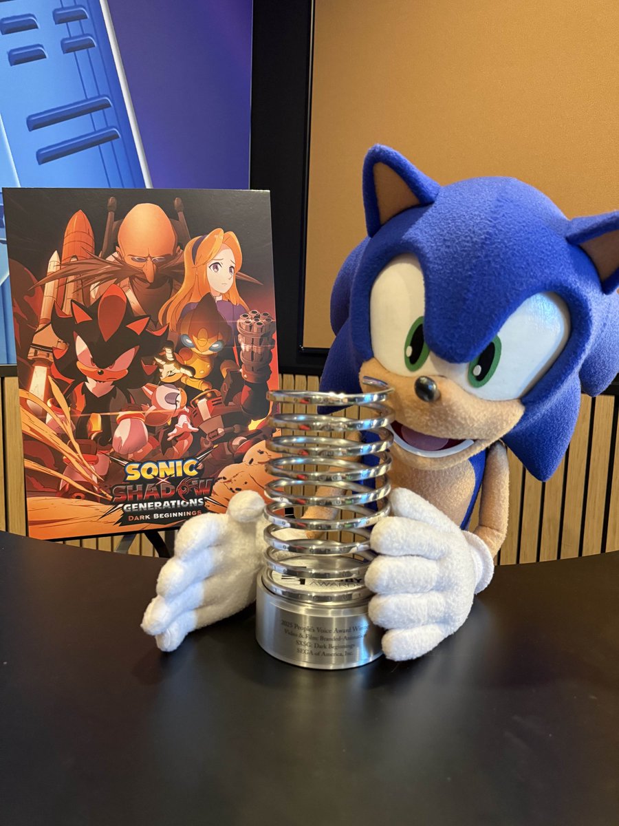 sonic_hedgehog's tweet image. It's here! A special thanks to the #Webbys and YOU for this special tribute to all the hard work and dedication from the people who participated in the making of SONIC X SHADOW GENERATIONS: Dark Beginnings!