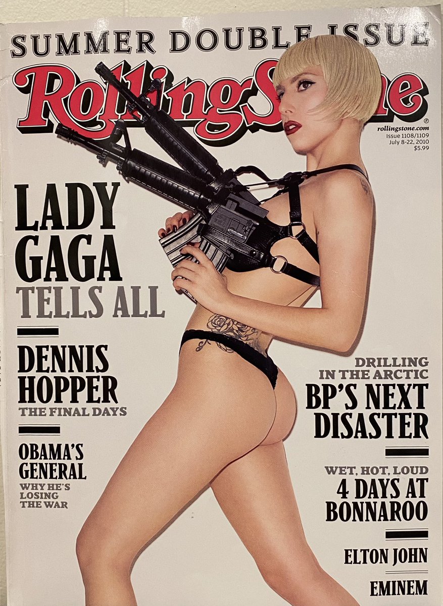 15 years ago this week: July 8 2010
Lady Gaga was featured on the cover of Rolling Stone magazine, following the release of her second studio album - Born This Way.