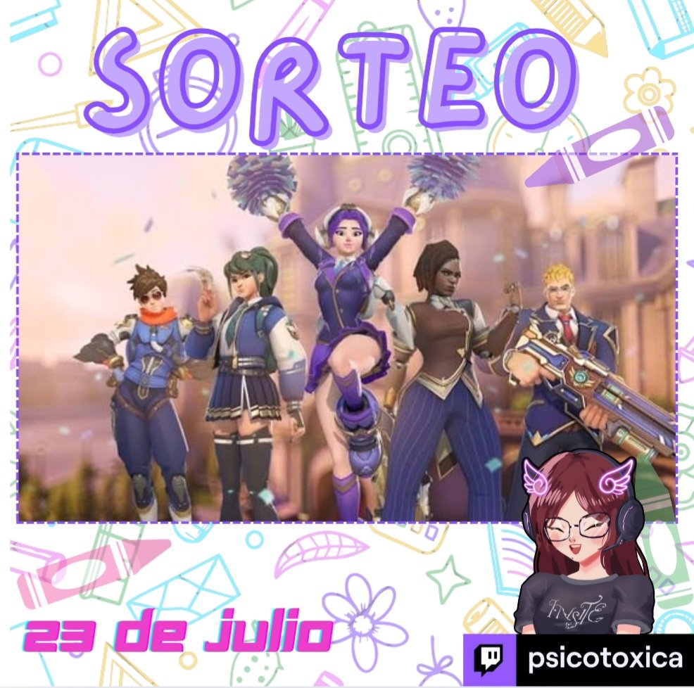 📚 SORTEO MEGALOTE ACADEMIA 
Gracias por el regalito
<a href="/OverwatchLATAM/">Overwatch</a>
Requisitos:
💜Seguirme en X, IG y en TWITCH Psicotoxica
🔄LIKE Y RT
🫂 MENCIONAR A UN AMIGO
✅️ CANJEAR LA RECOMPENSA EN MI CANAL DE TWITCH CUANDO ESTE EN VIVO 
#OW2LATAM #OverwatchCreator #OW2Season17 #OW2Acad