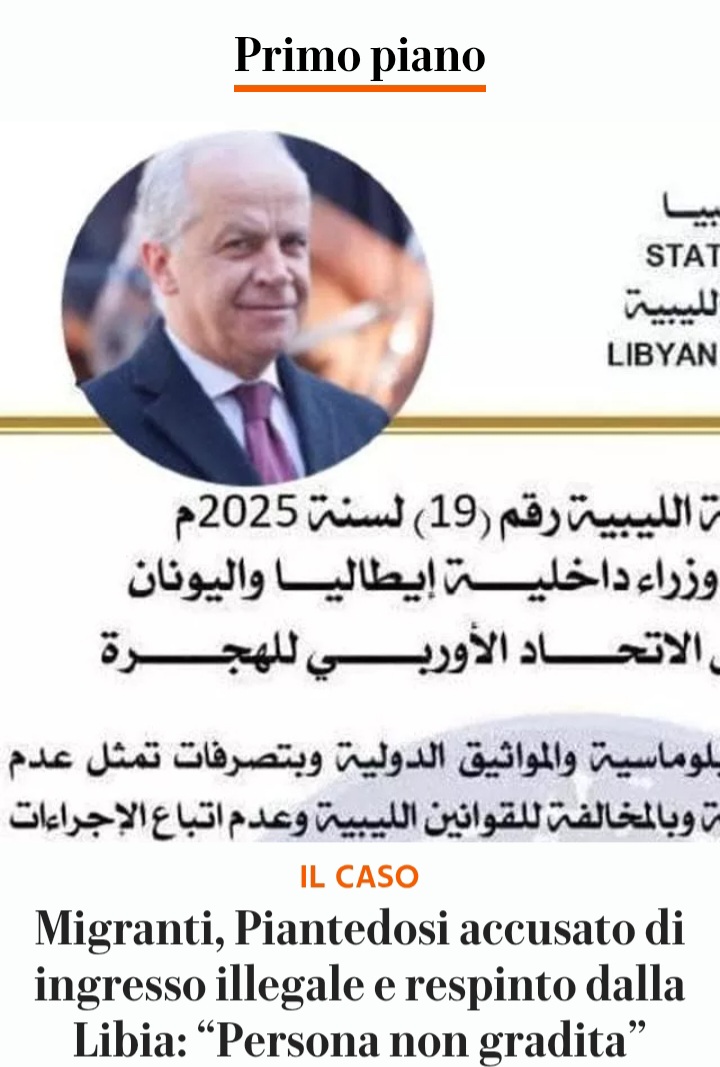 Respingitori di respingitori su Rieducational channell!
#Piantedosi #Libia