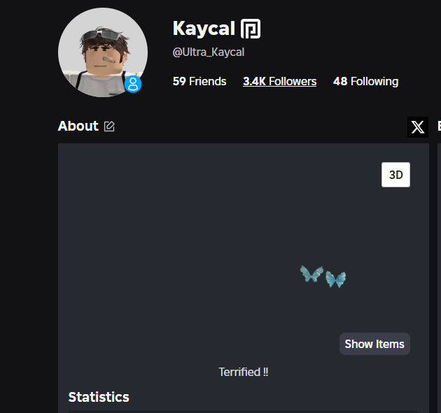 Ultra_Kaycal's tweet photo. forgot but also as of 7/8/2025 both "Waterfall Wings" and "Crystalline Wings" are still broken and aren't attached like an accessory, they're unachored mesh parts that spawn near around 0,0,0. https://t.co/JVCXEqxeOP