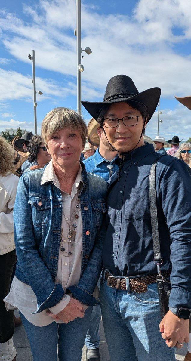 JapaninCanada's tweet image. I visited the pancake breakfast hosted by MP Hogan. Thank you, Mr. Hogan! And I was honored to see Liberal Ministers @EleanorO_MP, @vankayak and @rechievaldez. Happy Stampede! -Min. Shugo TANAKA #Stampede2025 #CanadaPoli