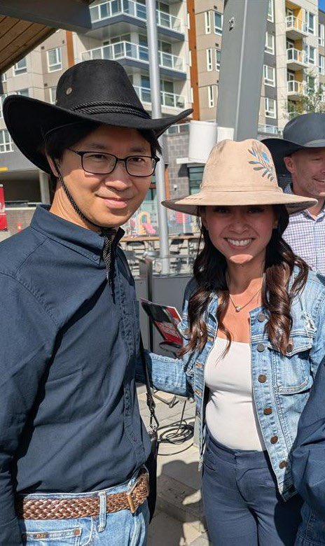 JapaninCanada's tweet image. I visited the pancake breakfast hosted by MP Hogan. Thank you, Mr. Hogan! And I was honored to see Liberal Ministers @EleanorO_MP, @vankayak and @rechievaldez. Happy Stampede! -Min. Shugo TANAKA #Stampede2025 #CanadaPoli